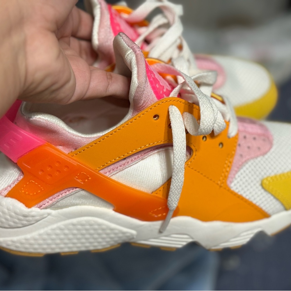Pink, orange Nike Hurraches